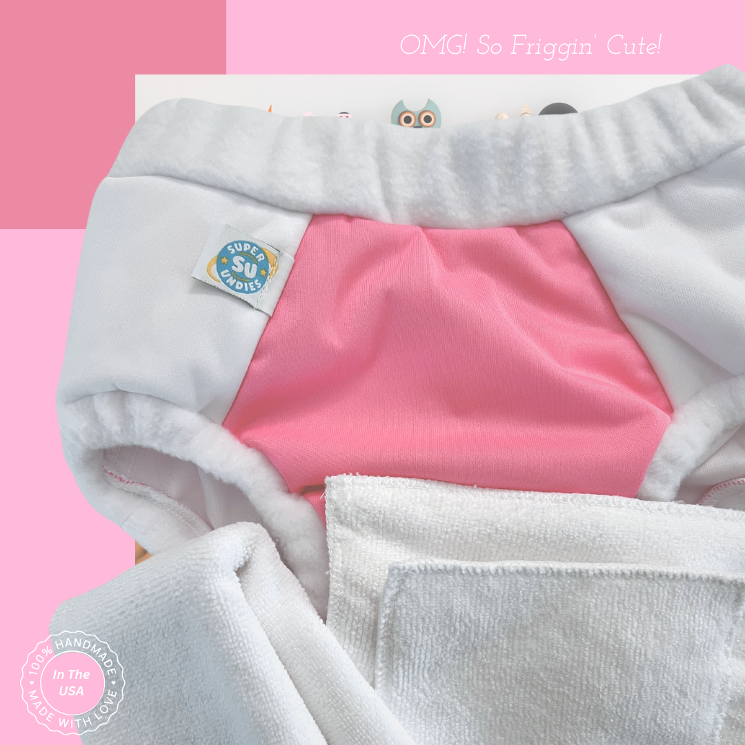 Overnight bedwetting pants - sensory underwear - Super Undies pink
