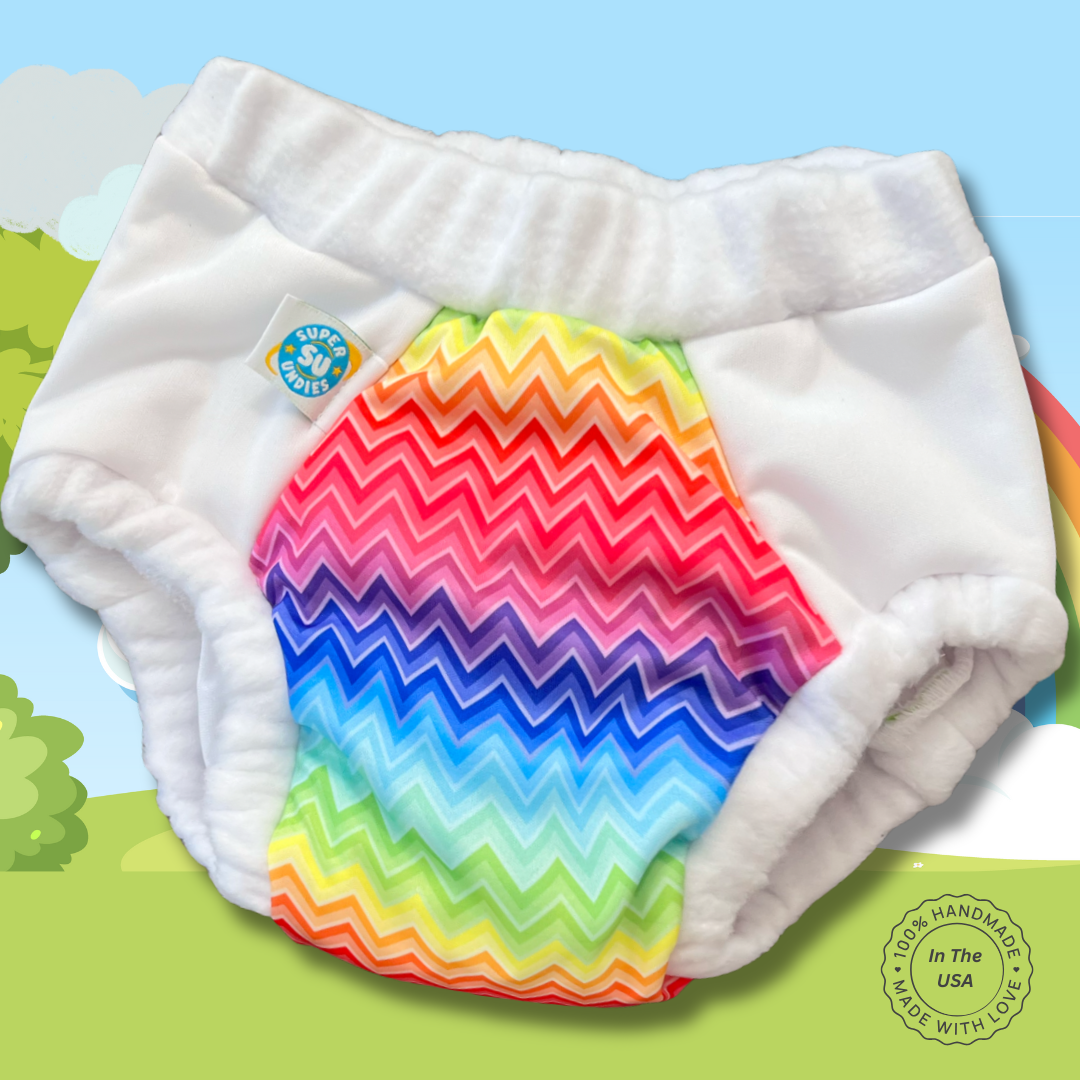 Overnight bedwetting pants - sensory underwear - rainbow - Super Undies