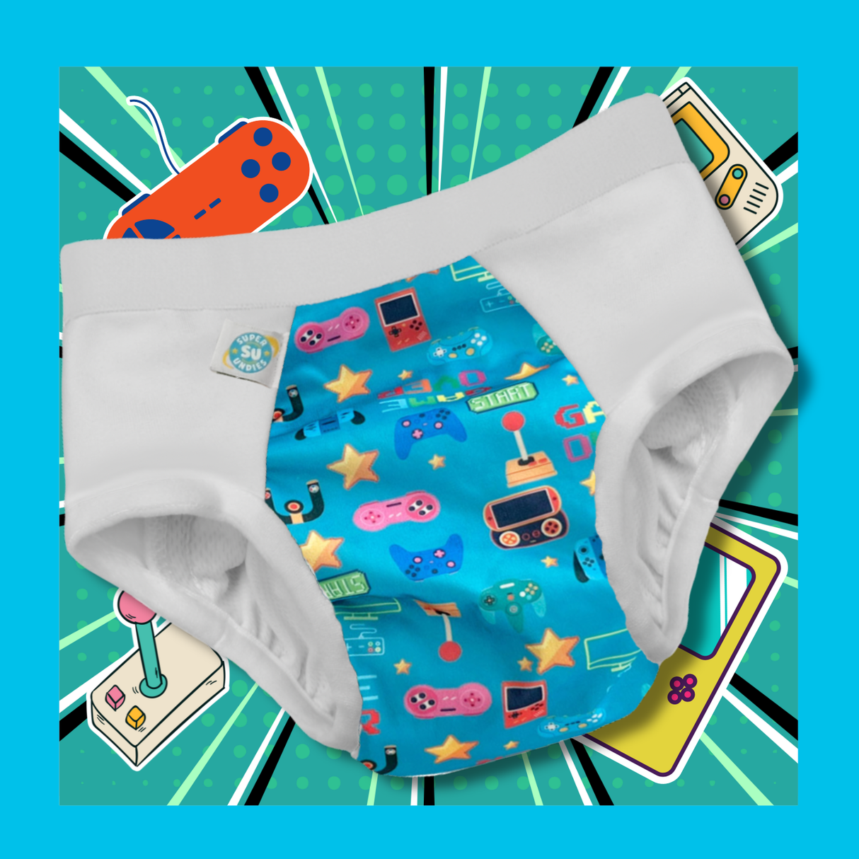3-in-1 Diaper For Kids with Disabilities - Game Over