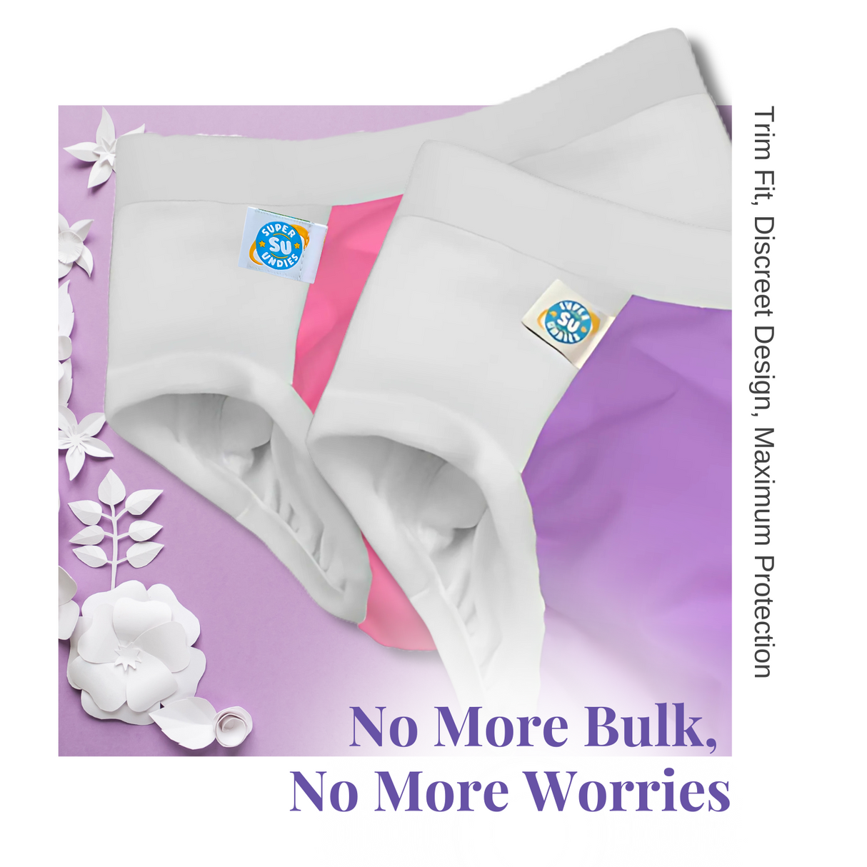 5 Pull-on Waterproof Undies w/Inserts!