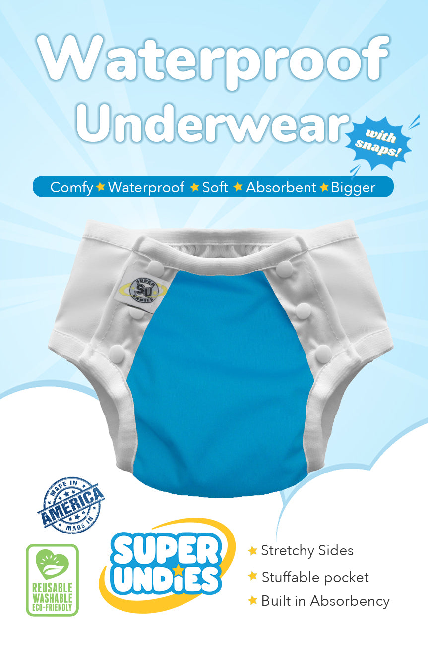 Super Undies Bedwetting Pants with built in padding & optional inserts –  DiurnetiX