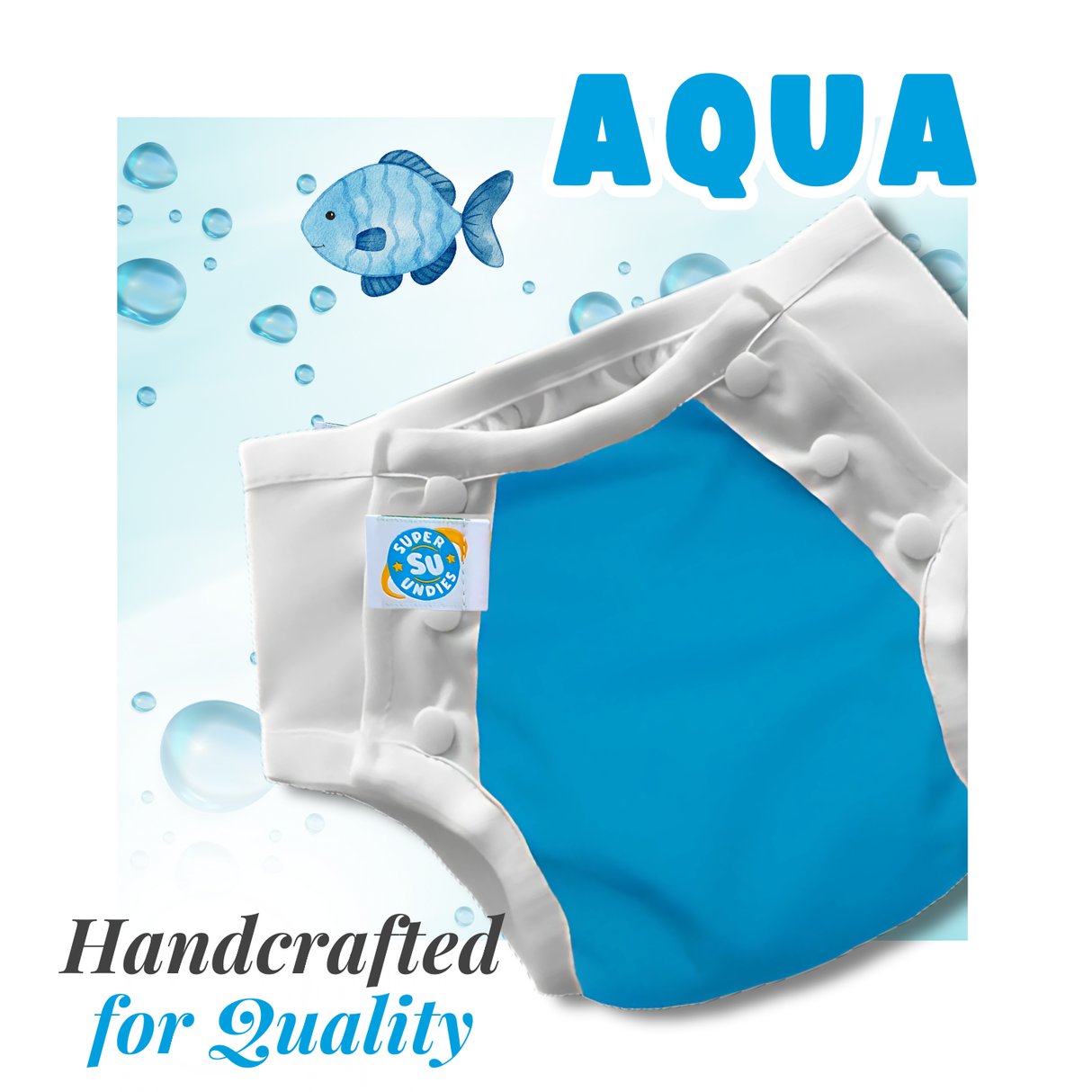 Variety Waterproof Undies w/Snaps & Inserts!