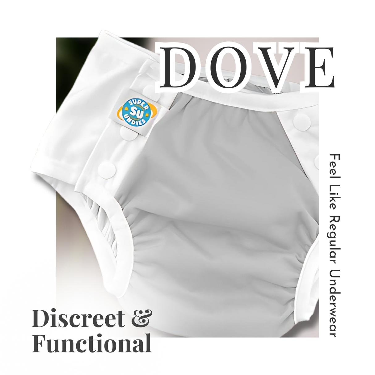 Variety Waterproof Undies w/Snaps & Inserts!