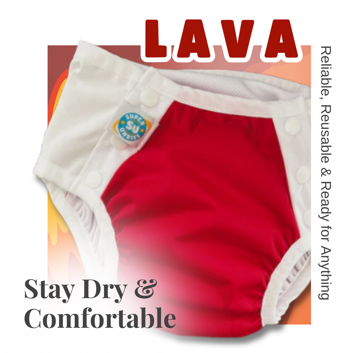 Variety Waterproof Undies w/Snaps & Inserts!