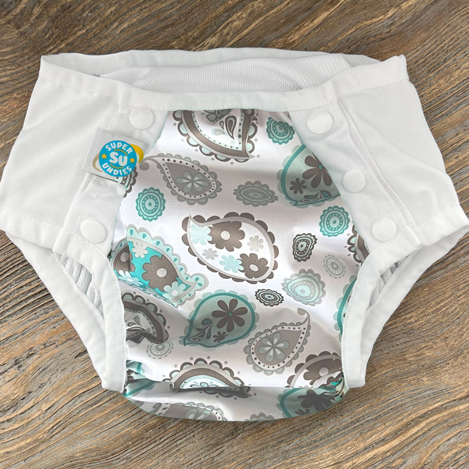 Waterproof Undies w/Snaps; Dove – Super Undies