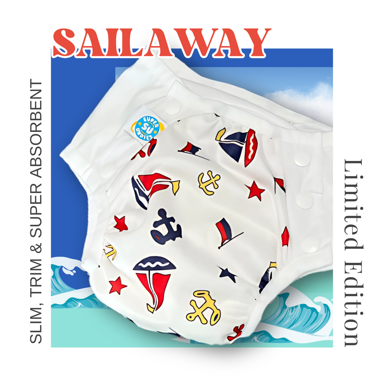 Variety Waterproof Undies w/Snaps & Inserts!