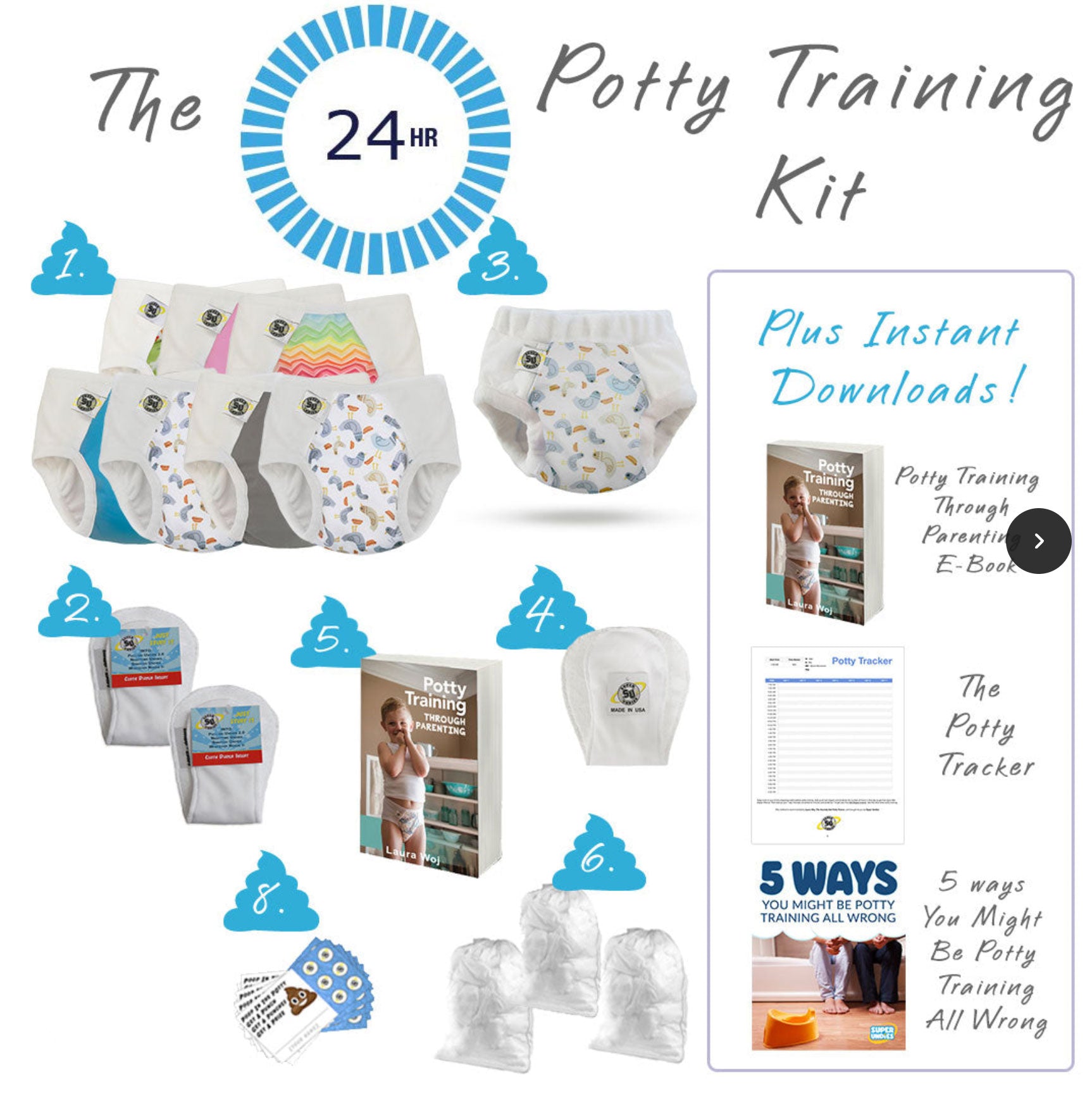 24 Hour Potty Training Package – Super Undies