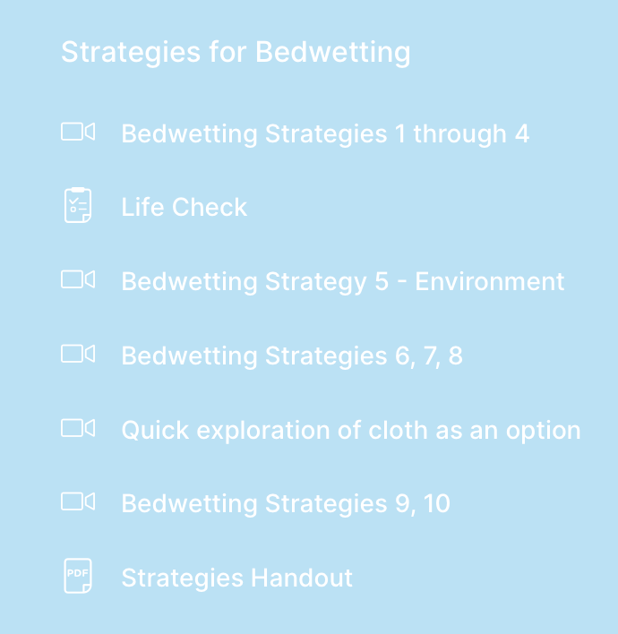 Bedwetting help
