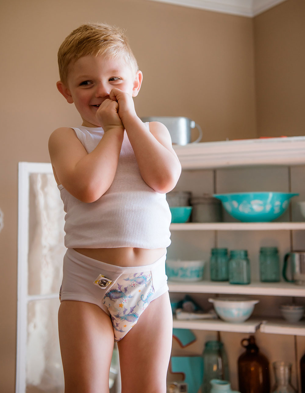 Pull-on Undies 2.0 Stretchy Waterproof Potty Training Pants and Toilet  Training Underwear (Dynamite, Large) 